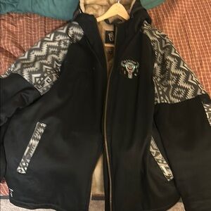 Tribal Pattern Black Jacket